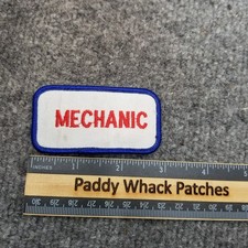 Vintage Mechanic Patch Work Uniform Name Tag Car Shop V8m