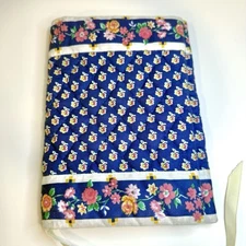 Vera Bradley-Vintage Royal Floral Cotton Quilted Book Cover with Ribbon-EUC