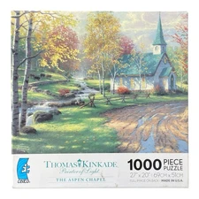 The Aspen Chapel Thomas Kinkade by Ceaco 1000 Piece Jigsaw Puzzle