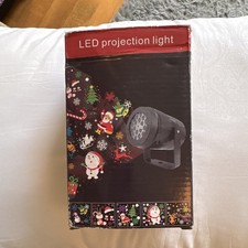 LED Christmas Projector Light USB Powered, Black ABS/PS Holiday Projection
