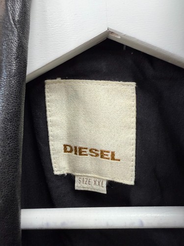 diesel leather biker jacket vintage men's size XXL - Picture 7 of 11
