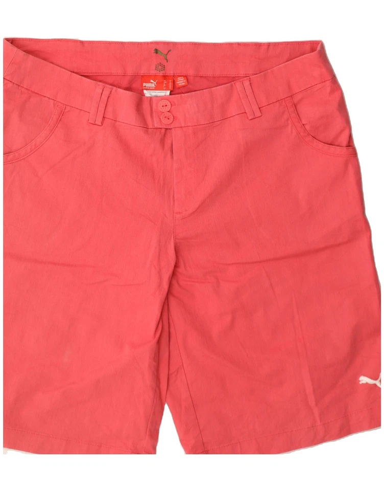 Pantalones Cortos Informales PUMA Mujer Reino Unido 12 Medianos W30 Rosa Algodón AM01 Foto 4 de 4