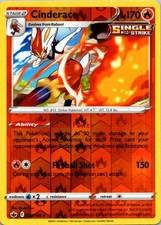 Cinderace Reverse Holo Holo Rare SWSH06: Chilling Reign 028/198 LP