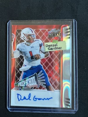 2025 Leaf Metal Prep School Auto 8/10 Denzel Gardner #PS-DG1 Southern Miss  