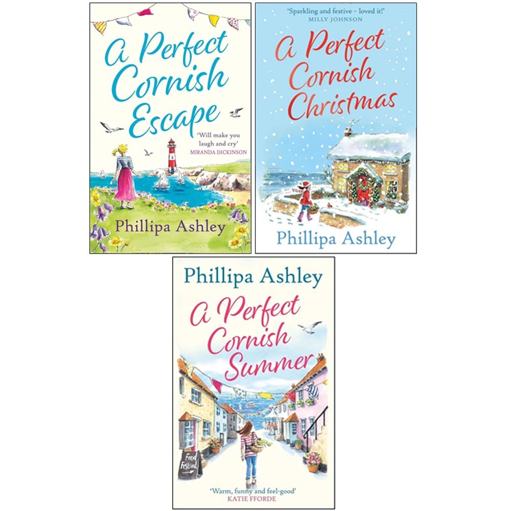 Phillipa Ashley Porthmellow Harbour Series 3 Books Collection Set Escape,Summer