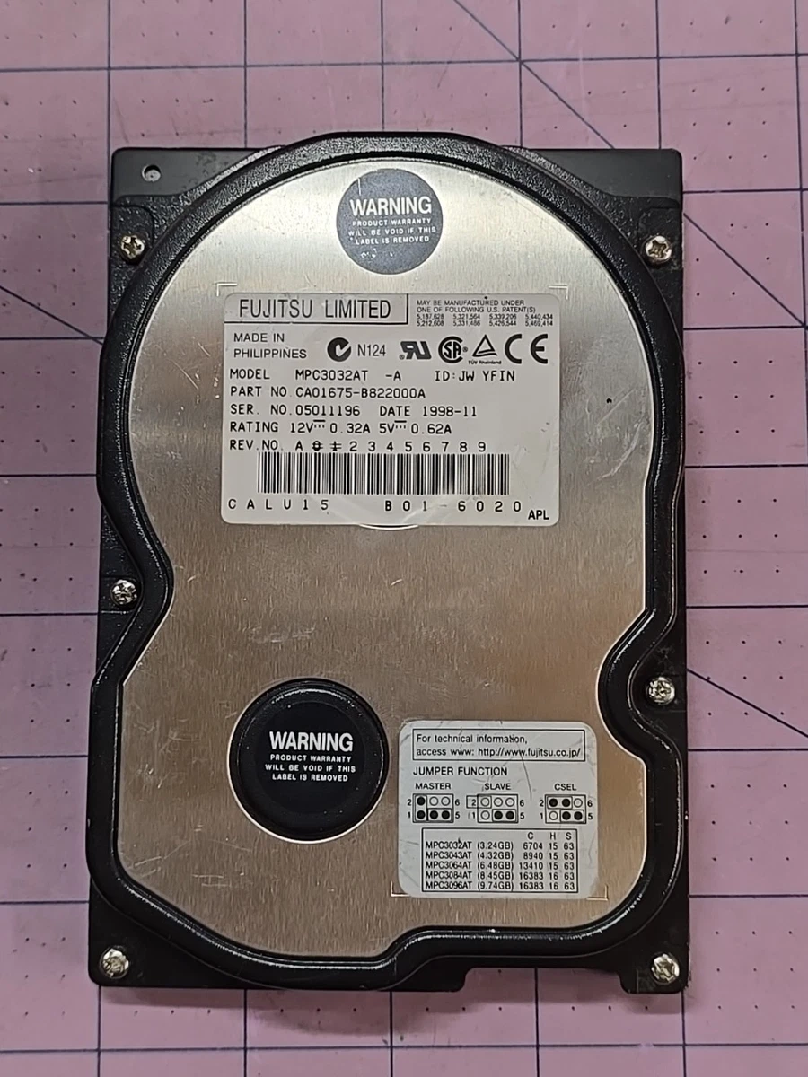 Fujitsu Internal Hard Disk Drive for sale | eBay