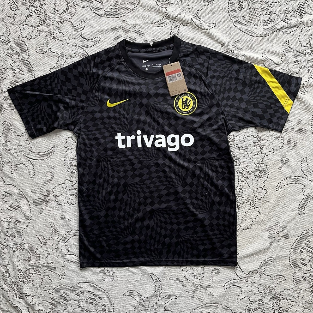 Nike Men's Dri Fit Chelsea Trivago FC Soccer Jersey Size L 2021