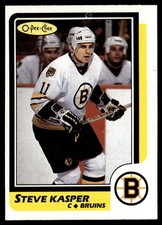 1986-87 O-Pee-Chee Steve Kasper Boston Bruins #97