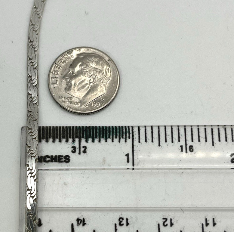 UPSCALE SEGMENTED FLAT Solid Sterling Silver 20 i… - image 6