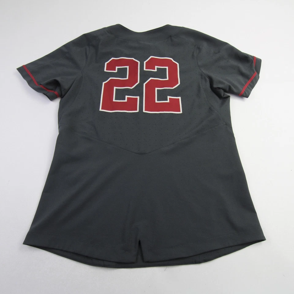 Stanford Cardinal Nike Game Jersey - Softball Women's Dark Gray Used - Image 4 of 4