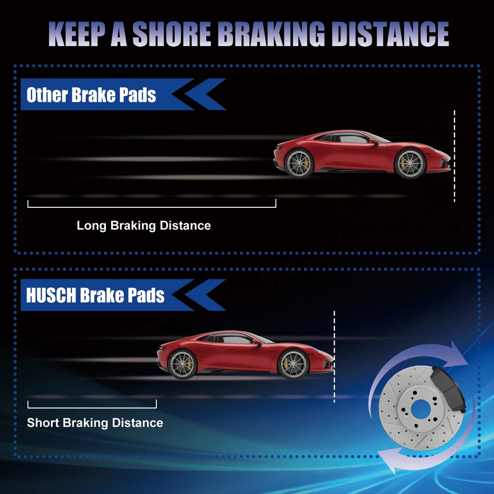 Front Disc Rotors Brake Pads Kit for 2011 - 2014 KIA OPTIMA 2.4L - Image 4 of 4