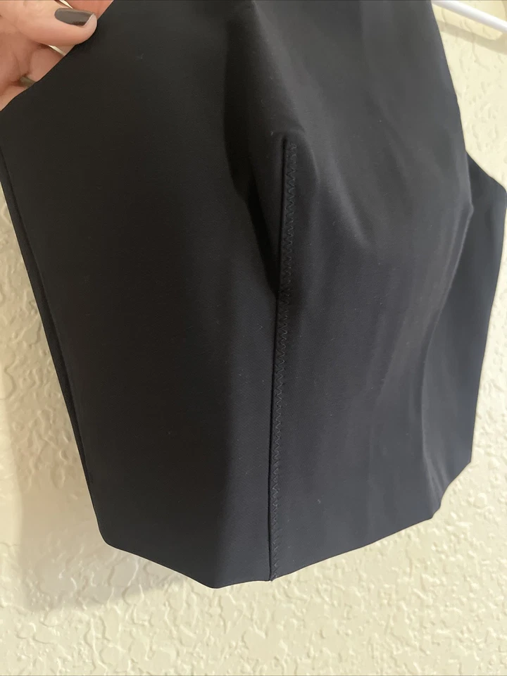 Camiseta Regata Feminina T Alexander Wang Preta Tamanho 2 Zíper Elástico Festa - Imagem 4 de 4