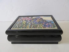 MMA Tiffany Magnolias & Irises Jewelry Music Box plays Swan Lake ~ Working