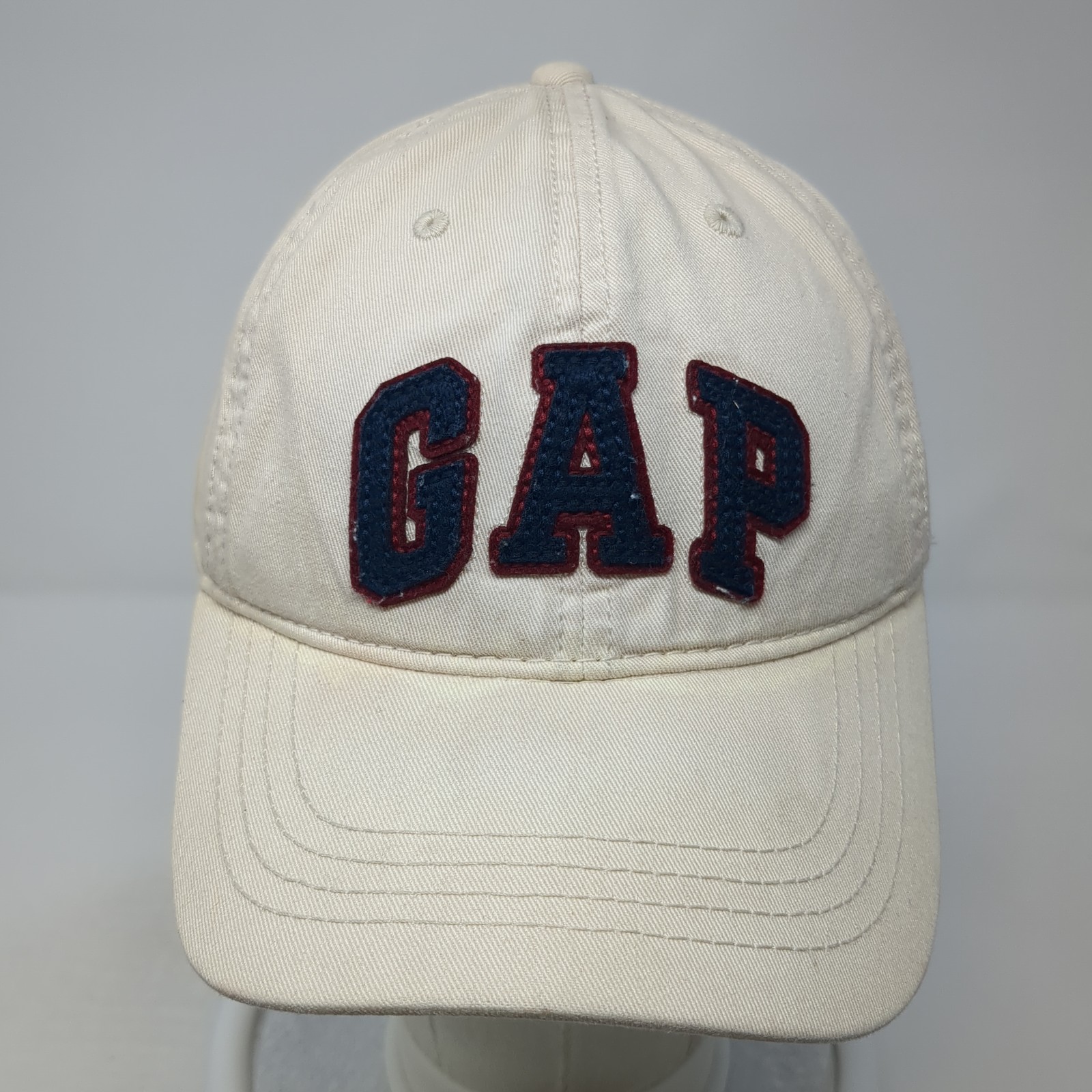Gap Strapback Baseball Cap Beige Large Adjustable… - image 2