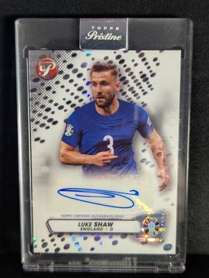 Luke Shaw /99 - Topps Pristine UEFA Euro 2023/24 England / Man U - Encased Auto