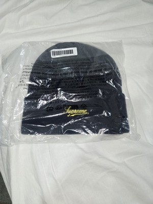 Supreme Wu-Tang Clan Navy Yellow Beanie Hat Men's One Size Music