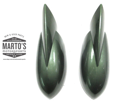 OEM SEA DOO 2002 GTX-DI JADE GREEN LEFT & RIGHT MIRROR SHELL - NO GLASS