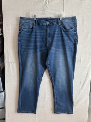 The Perfect Jean Jeans Mens 42X30 Blue Athletic Fit Distressed Stretch 5 Pockets