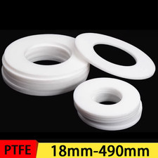 2mm 3mm Thick White PTFE High Temp Flat Ring Plastic Washer Seal Gaskets