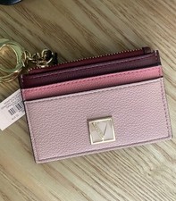 Victoria's Secret PINK Logo Colorblock Keychain Wallet Zipper Key Ring