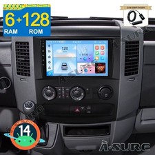 DAB+ 6+128G Android 14 Autoradio GPS Navi CarPlay AM FM Für VW Crafter 2006-2016