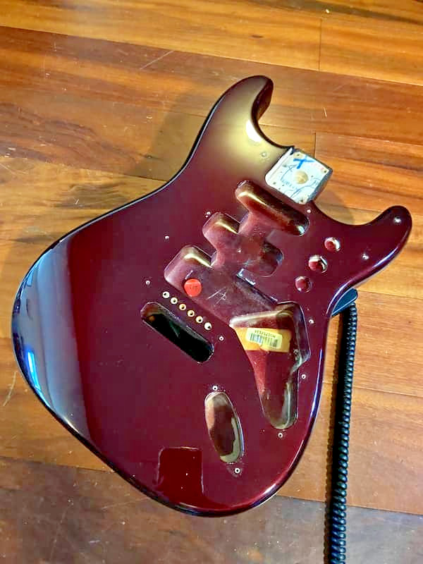 Fender MIM Standard Strat Midnight Wine Burgundy USSpec 2 7/32 Stratocaster Body