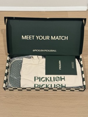 Picklish Pickleball Green Paddle With Canvas Tote Bag - BRAND NEW