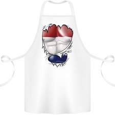 Tablier En Coton 100% Bio Muscles Déchirés Drapeau Néerlandais