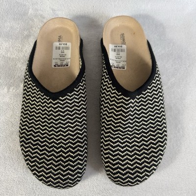 Sonoma Goods for Life - Haxleigh Women Knit Clogs Sandals size 9.5 Black White