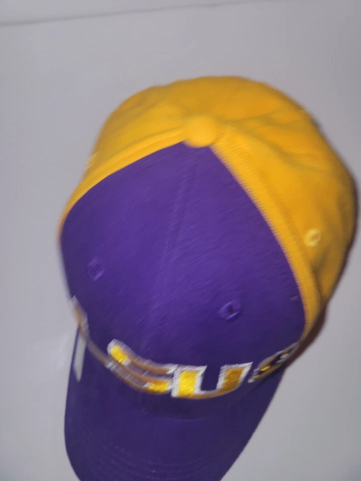 LSU Tigers Hat Cap Strap Back Captiving Headgear SILVER SERIES NICE CLEAN - Image 4 of 4