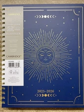 Cambridge Solstice Academic 2025-2026 Weekly Monthly Planner 8.5” x 11”
