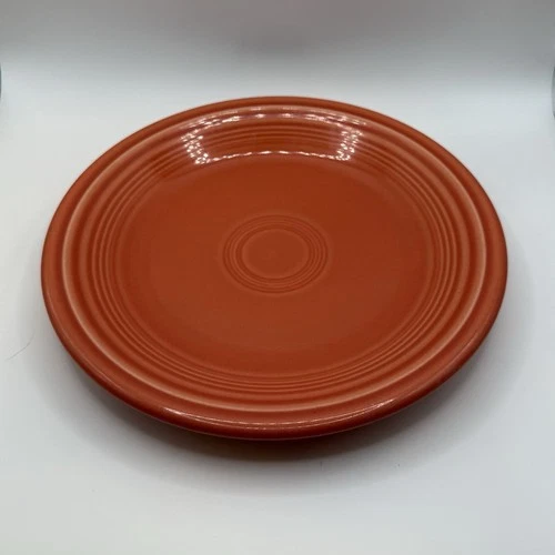 Fiestaware Round Persimmon Salad Plate Homer Laughlin VTG 7.25" D Dinnerware