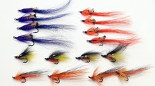 16 x Mixed Size Salmon Flies  (PK 51)
