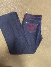Vivienne Westwood Denim Jeans with Logo Buttons, Size L