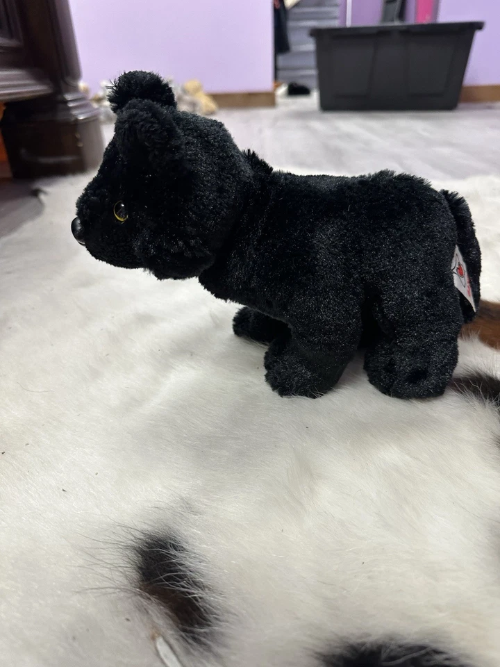Black Wolf Black Hard Nose HM700 Ganz Webkinz Plush 10"Rare NO CODE - Image 2 of 4