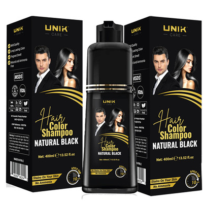 3 in 1 Natural Color Shampoo for Hair Dye-Ammonia-Free Hair Dye for Women & Men
