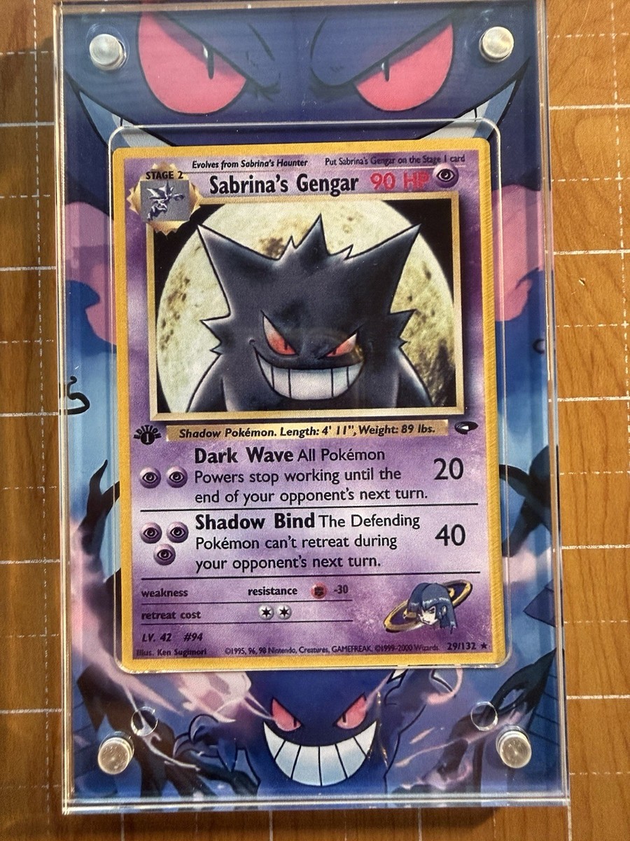 Sabrina's Gengar 29/132 Gym Challenge - 1st Ed Magnetic