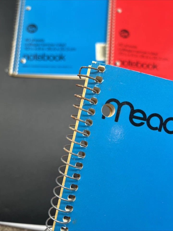 VTG Mead Notebook LOT The Spiral 40 Sheets College Rule One Subject 1970’s/80’s - Image 4 of 4