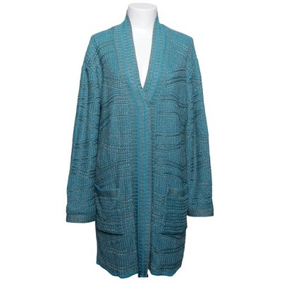 Escada, Strickjacke, Damen, Größe: M, Blau/Silber #uVI