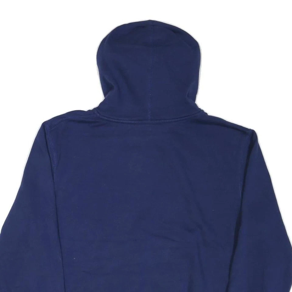 STARTER Hommes Pull Bleu Capuche L Coton Mélange Sweatshirt Décontracté - Photo 4/4