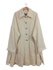 NOVETLI Manteau en laine Dames Manteau T EU 38 blanc cassé style décontracté