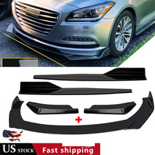 For Hyundai Genesis Front Bumper Lip Chin Spoiler Body Kit Splitter Side Skirt For Hyundai Genesis Front Bumper Lip Chin Spoiler Body Kit Splitter Side Skirt