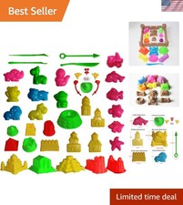 Fun 42pcs Sand Molds Set - Ideal for Kids Creative Play with Animals  Castles