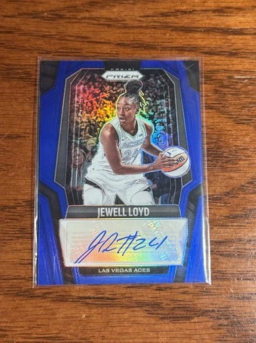 2025 Panini Prizm WNBA Jewell Loyd Blue Prizm SSP Auto /75 STORM