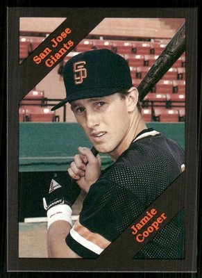 1989 Cal League San Jose Giants JAMIE COOPER RC GIANTS EL DORADO AR