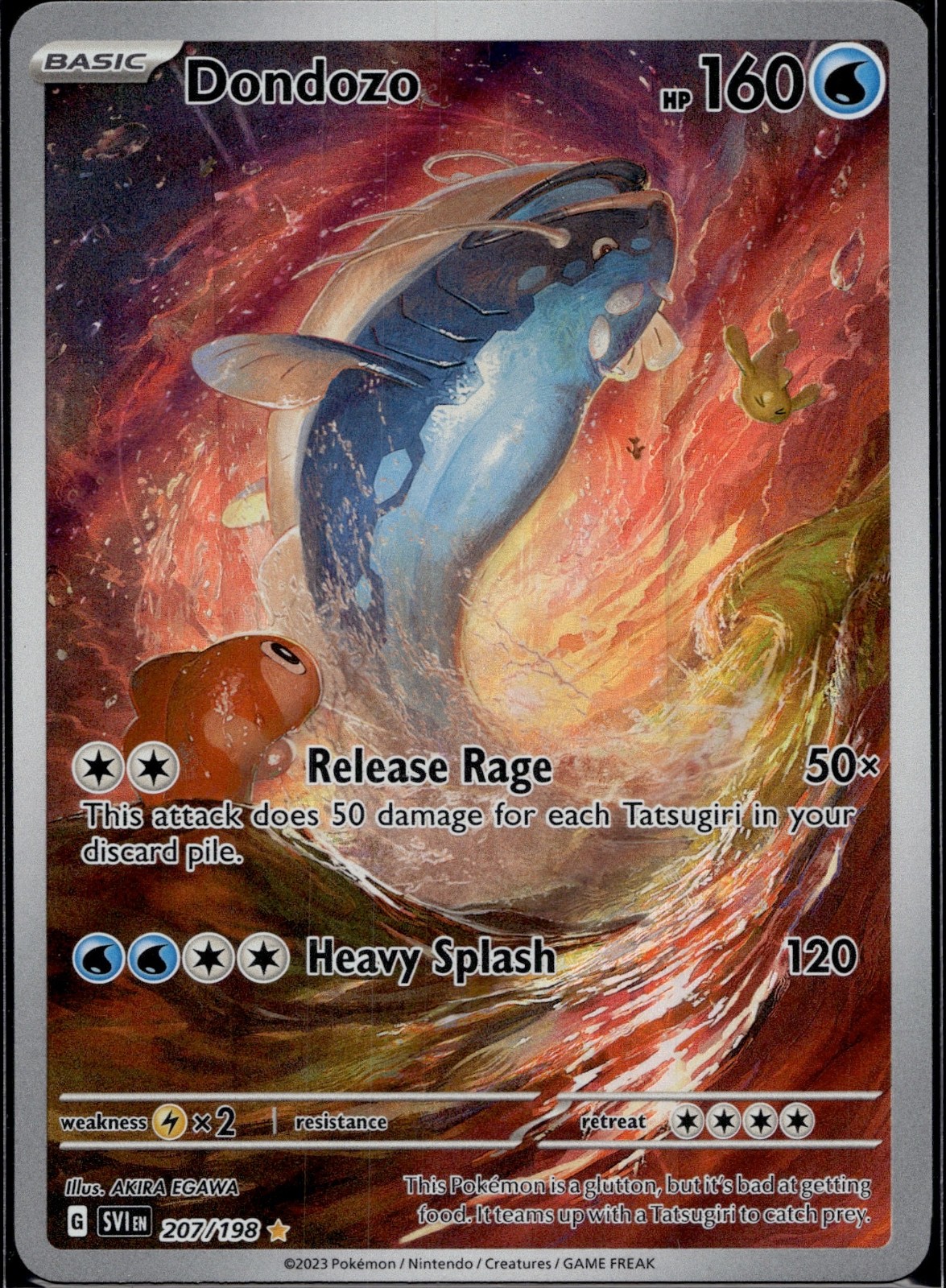 Dondozo Holo Illustration Rare SV01: Scarlet & Violet Base Set 207/198 NM