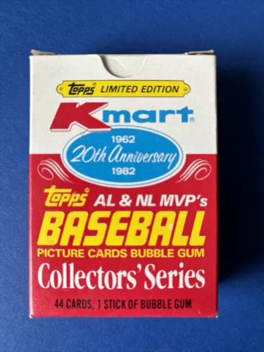 1982 Kmart Topps 20th Anniv Comp Baseball Card Set Mantle Bench Jackson Munson
