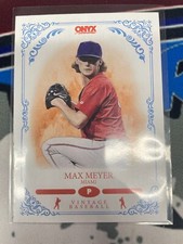 2022 Onyx Vintage Baseball Base #OV-MA Max Meyer - Florida