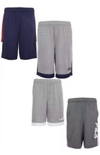 NWT Boy's 2-Pack Fila Active Shorts Blue Gray Size Youth XLarge 18 - 20