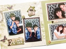 Family Scrapbooking, Family Layouts, Premade Family Scrapbook Pages, Heritage